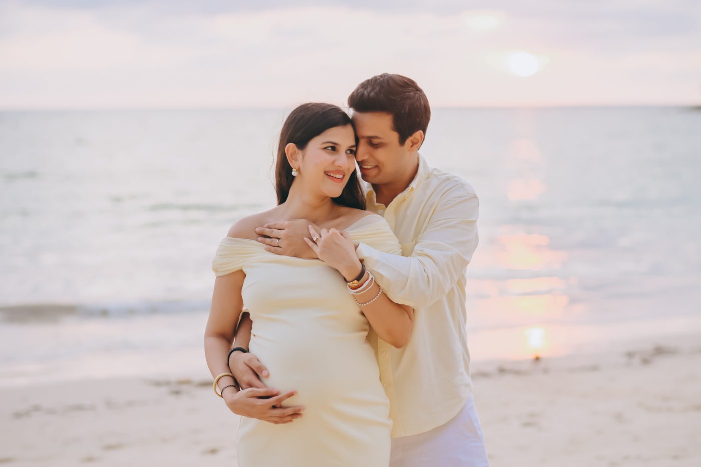Maternity photoshoot at sunset in Khao Lak